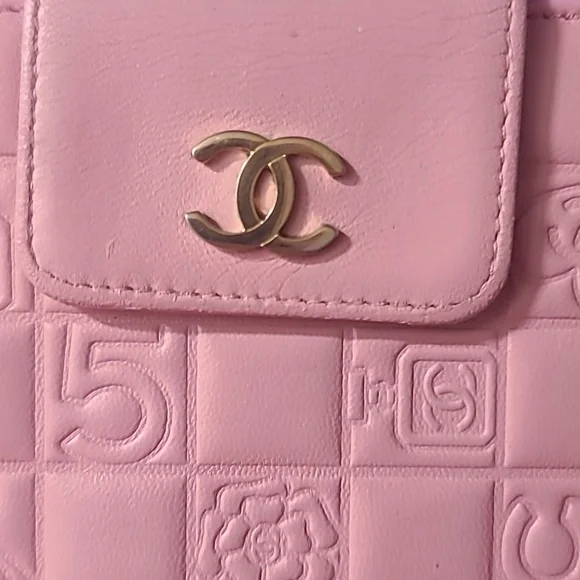 Chanel Pink Icon Line Long Kisslock Wallet - Picture 7 of 16